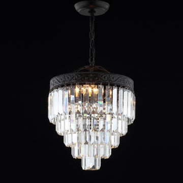 Wyatt 12" Crystal LED Chandelier - JONATHAN Y